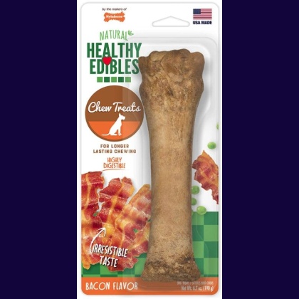 Nylabone Healthy Edibles Wholesome Dog Chews - Bacon Flavor