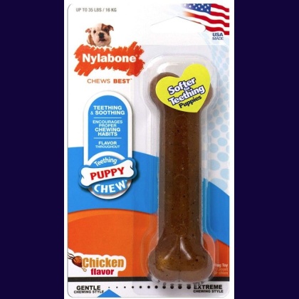 Nylabone Puppy Chew PuppyBone - Chicken Flavor