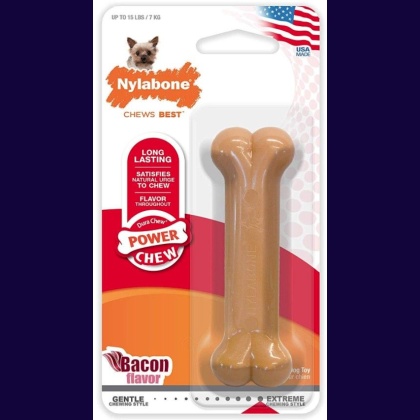 Nylabone Dura Chew Durable Dog Bone - Bacon Flavor