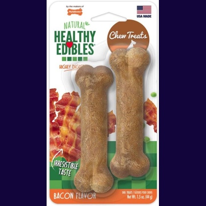 Nylabone Healthy Edibles Wholesome Dog Chews - Bacon Flavor