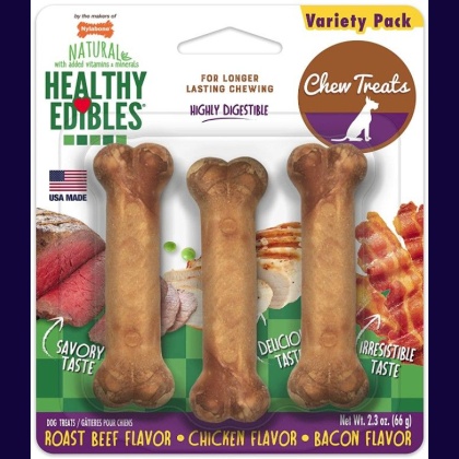 Nylabone Healthy Edibles Wholesome Dog Chews - Variety Pack