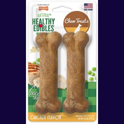 Nylabone Healthy Edibles Wholesome Dog Chews - Chicken Flavor