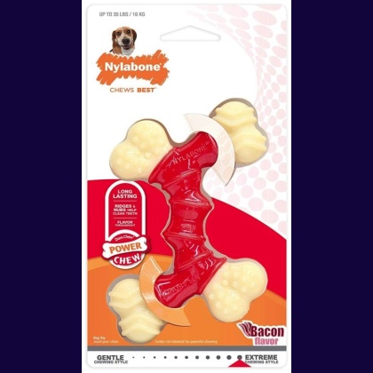 Nylabone Dura Chew Double Bone - Bacon Flavor