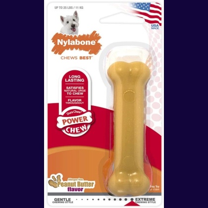 Nylabone Dura Chew Dog Bone - Peanut Butter Flavor