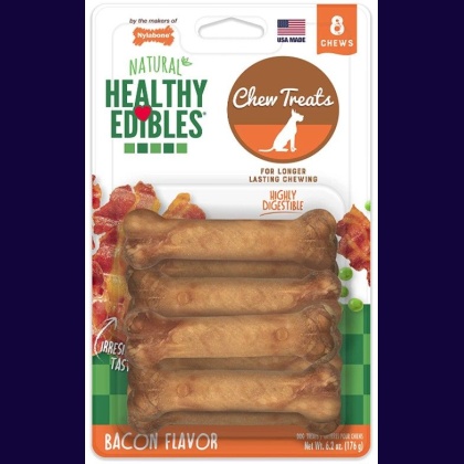 Nylabone Healthy Edibles Wholesome Dog Chews - Bacon Flavor