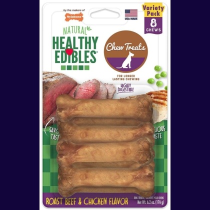 Nylabone Healthy Edibles Wholesome Dog Chews - Variety Pack