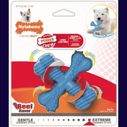 Nylabone Dura Chew X-Bone - Beef Flavor