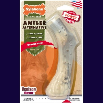 Nylabone Power Chew Antler Alternative Venison Flavor