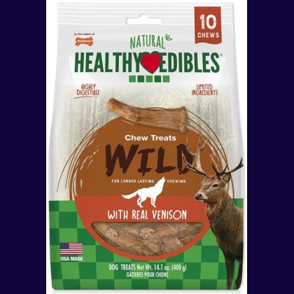 Nylabone Healthy Edibles Wild Antler Chews - Venison