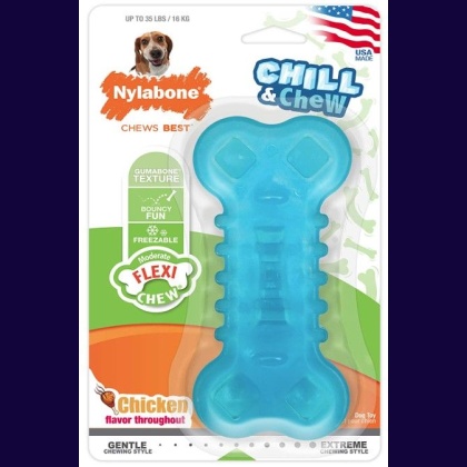 Nylabone Flexi Chew Chill and Chew Dog Toy Wolf