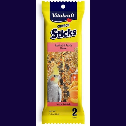 Vitakraft Crunch Sticks Apricot & Peach Cockatiel Treats