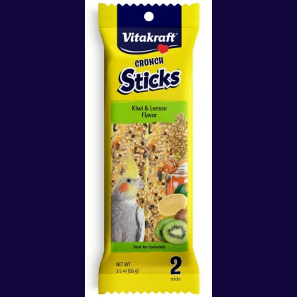 Vitakraft Crunch Sticks Kiwi & Lemon Cockatiel Treats