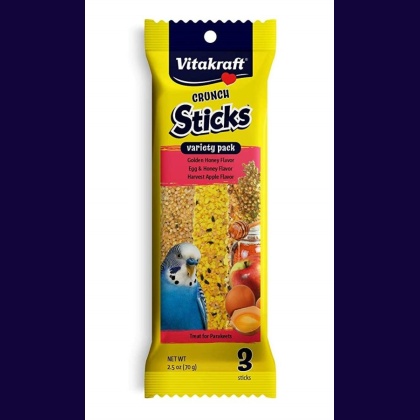 Vitakraft Crunch Sticks Variety Pack Parakeet Treats