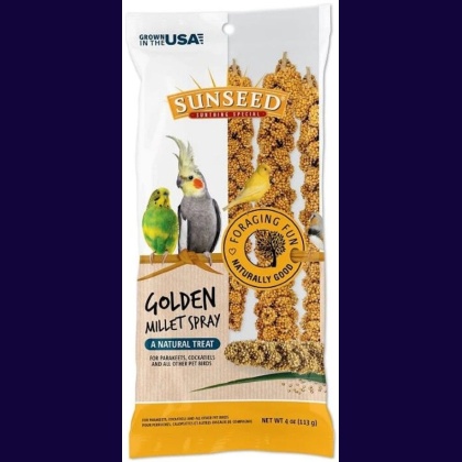 Sunseed Golden Millet Spray Natural Bird Treat