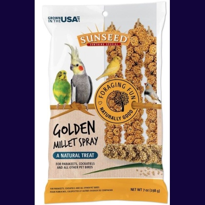 Sunseed Golden Millet Spray Natural Bird Treat