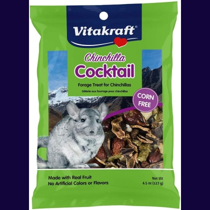 Vitakraft Chinchilla Cocktail Forage Treat Made With Real Fruit