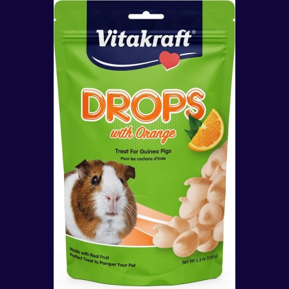 Vitakraft Drops with Orange for Pet Guinea Pigs