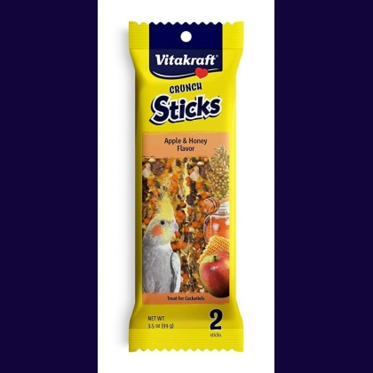 Vitakraft Crunch Sticks Apple & Honey Cockatiels Treats