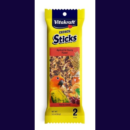 Vitakraft Crunch Sticks Apricot & Cherry Conure Treats