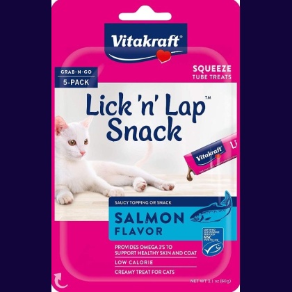 VitaKraft Lick N Lap Snack Salmon Cat Treat