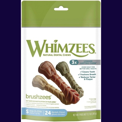 Whimzees Brushzees Dental Treats - Small