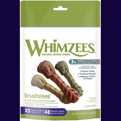 Whimzees Brushzees Dental Treats - X-Small