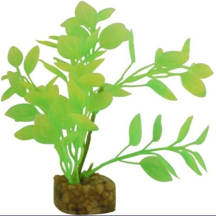 GloFish Plastic Aquarium Plant Green / Yellow