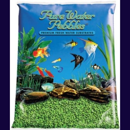 Pure Water Pebbles Aquarium Gravel - Neon Green