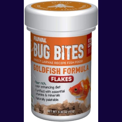 Fluval Bug Bites Insect Larvae Goldfish Formula Flakes