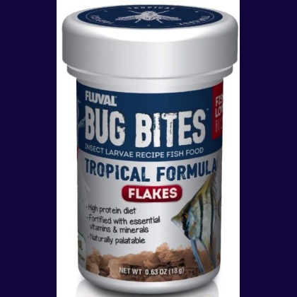 Fluval Bug Bites Insect Larvae Tropical Fish Flake