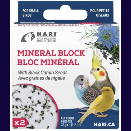 HARI Black Cumin Seed Mineral Block for Small Birds