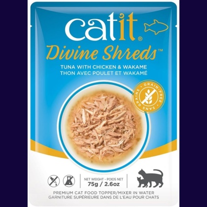 Catit Divine Shreds Tuna with Chicken and Wakame