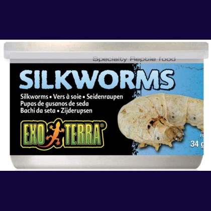 Exo Terra Canned Silkworms Specialty Reptile Food