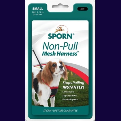 Sporn Non Pull Mesh Harness for Dogs - Black