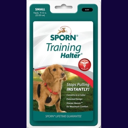 Sporn Original Training Halter for Dogs - Black