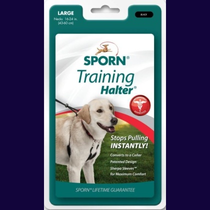 Sporn Original Training Halter for Dogs - Black