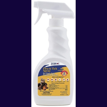 Zodiac Flea & Tick Spray for Dogs, Puppies, Cats & Kittens