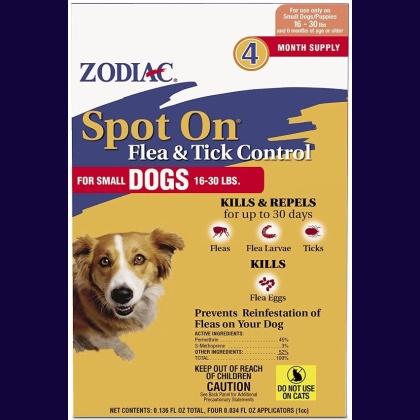 Zodiac Spot on Flea & Tick Controller for Dogs