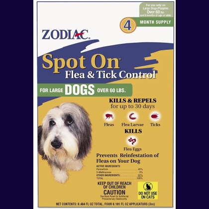 Zodiac Spot on Flea & Tick Controller for Dogs