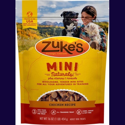 Zukes Mini Naturals Dog Treat - Roasted Chicken Recipe