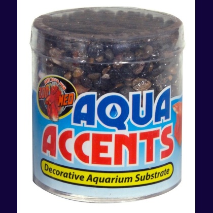 Zoo Med Aquatic Aqua Accents Aquarium Substrate - Dark River Pebbles