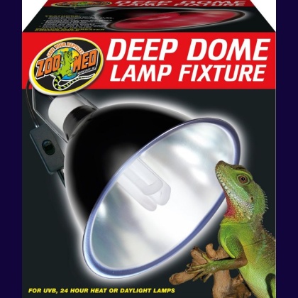 Zoo Med Deep Dome Lamp Fixture - Black