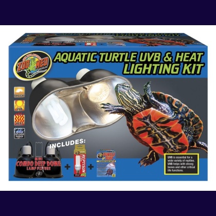 Zoo Med Aquatic Turtle UVB & Heat Lighting Kit