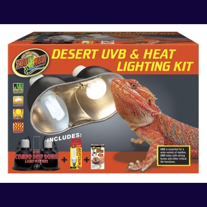 Zoo Med Desert UVB & Heat Lighting Kit