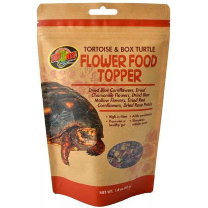 Zoo Med Tortoise & Box Turtle Flower Food Topper