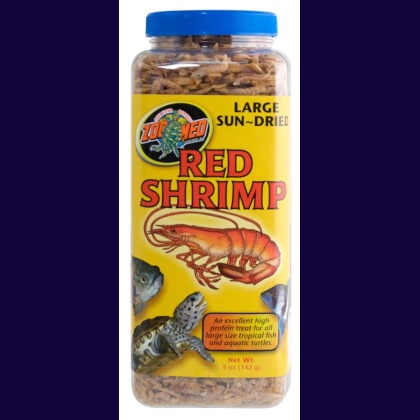 Zoo Med Large Sun-Dried Red Shrimp