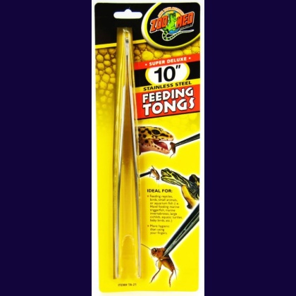 Zoo Med Feeding Tongs - Stainless Steel