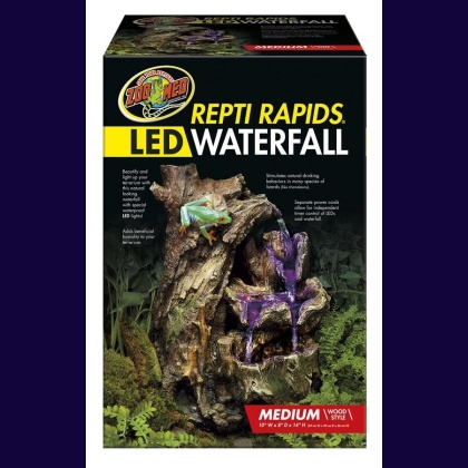 Zoo Med Repti Rapids LED Waterfall - Wood Style