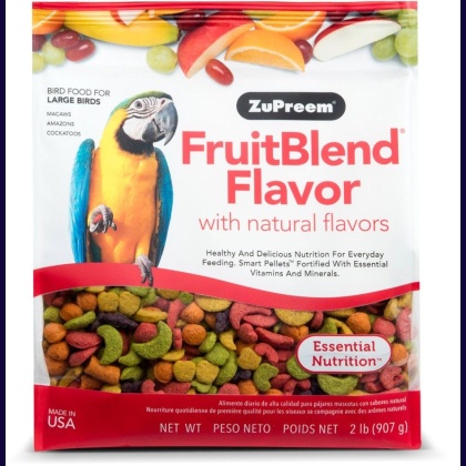 ZuPreem FruitBlend Flavor Bird Food for Large Birds