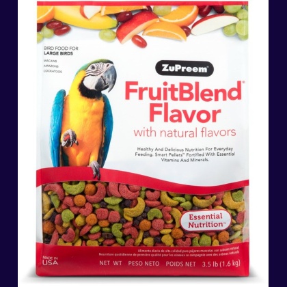 ZuPreem FruitBlend Flavor Bird Food for Large Birds